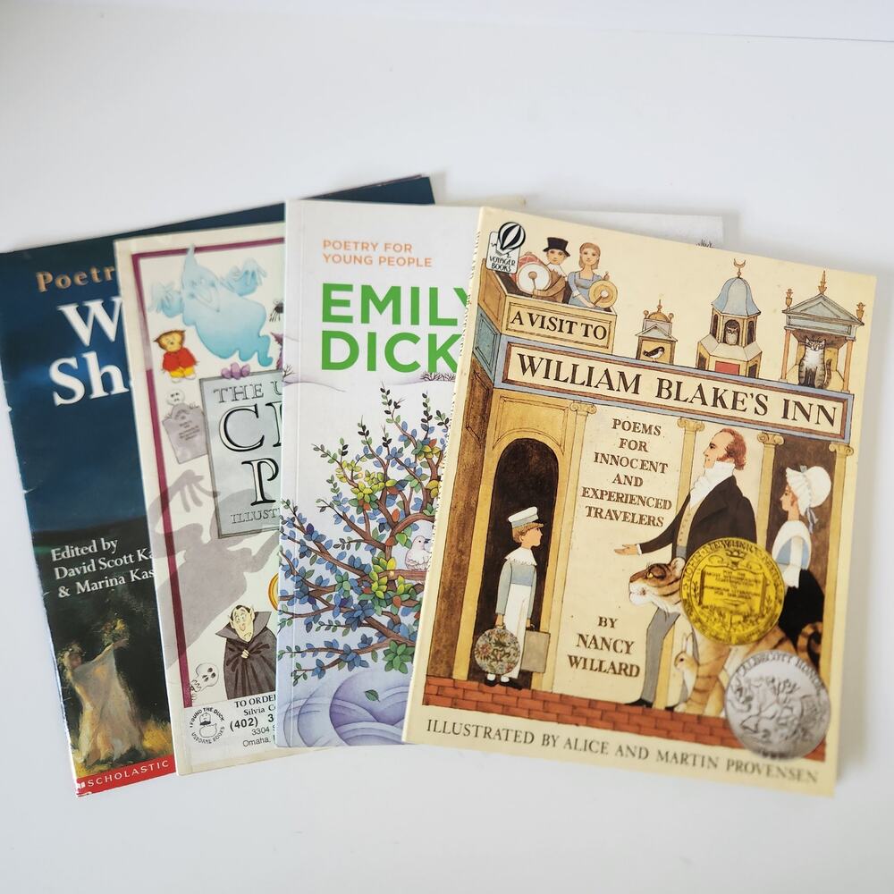 Poetry Homeschool Book Lot Children Shakespeare Dickinson Classic Poems Set